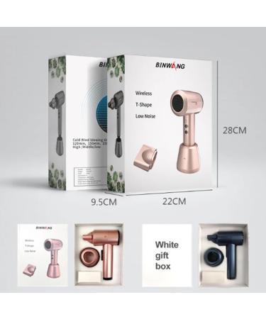 Cordless Hair Dryer Rechargeable Travel Blow Dryer with Diffuser and Nozzle Portable Handheld Hair Dryers Lightweight Ionic Blow Dryer for Women Home Salon Blue - Buy Online on GoSupps.com