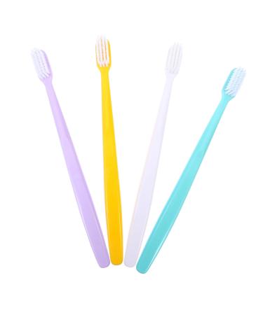 SEWOART 4 Pieces Toothbrushes Soft Nano Toothbrush Lip Gloss Mother of Pearl