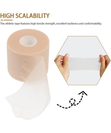 Healifty Elastic Wrap Bandages 2 Rolls - Skin Colour Athletic Foam Pre Wrap Tape for Sports - 6.5X6.5X6CM - Buy Online on GoSupps.com