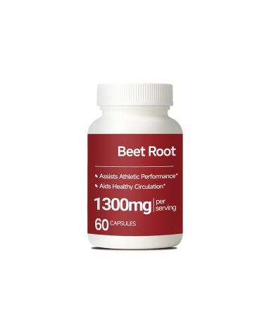 Racine de betterave 1300 mg - nergie naturelle Soutien l'endurance et la performance athl tique Convient pour un usage quotidien 60 unit s 1pcs