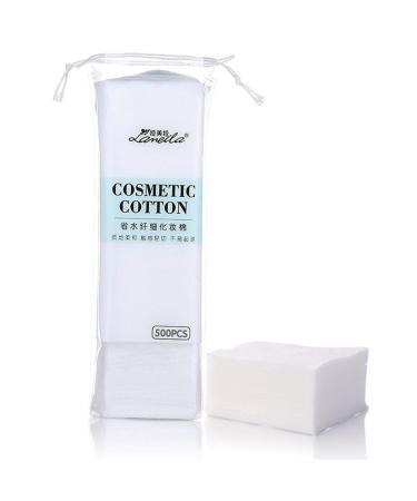 TOSSPER 500pcs/Bag Korean Facial Organic Cotton Pads Face Cleansing Cosmetic Remover Makeup Tissue Beauty Skin Care