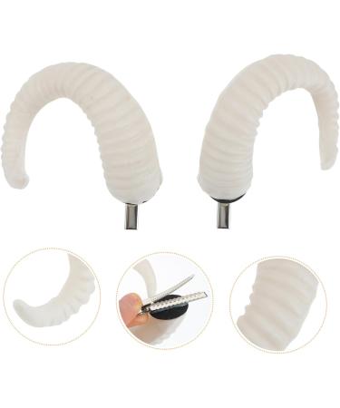 WOFASHPURET Pair Devil Horns Cosplay Devil Horn Hair Clips Black Horns Ram Horns Headband Clip on Horns Hair Clips Cosplay Goat Horns Headbands Unique Sheep Headband Women's White Props Fancy - Buy Online on GoSupps.com