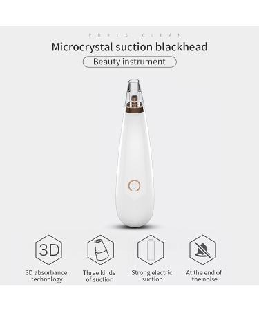 Pore Vacuum Blackhead Remover with 3 Suction Probes & Hairband - Facial Pore Cleaner for Acne, Blackheads & Whiteheads (White) - Buy Online on GoSupps.com