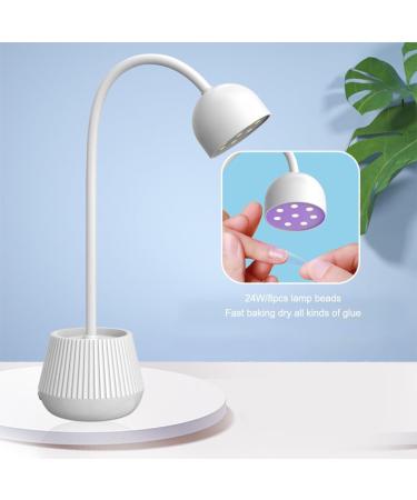 dijiusidy Nail Dryer Flexible Gooseneck Adjustable LED Hands-free Manicure Polish Gel Lamp Lighting Home Fingernail Light Direct Power - Buy Online on GoSupps.com