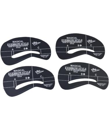 Didiseaon 72 Pcs 6 Sets Eyebrows Shape Fake Hair Edges Eyebrow Template Shaping Tools Eyebrow Card Unibrow mediumx3pcs As Shownx3pcs - Buy Online on GoSupps.com