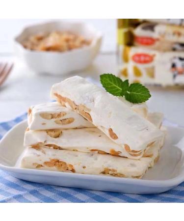 450g nougat sweet and salty nougat peanut candy candy candy cow ginning raw sugar childhood candy snack - Buy Online on GoSupps.com