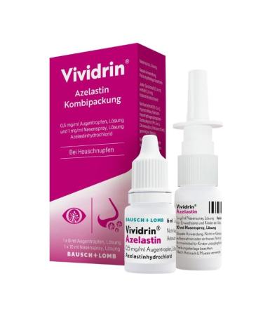 Vividrin Azelastine combination pack eye drops and nasal spray 1 pc. combination pack