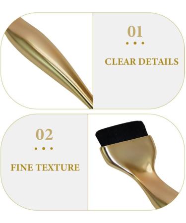 minkissy Makeup Brush Foundation Brush Small Foundation Brush Portable Foundation Brush for Women Golden - Buy Online on GoSupps.com