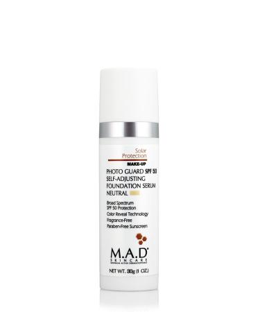 M.A.D Skincare Photo Guard SPF 50 Broad Spectrum Self-Adjusting Foundation Serum - Neutral - by Maximum Active Dermaceuticals