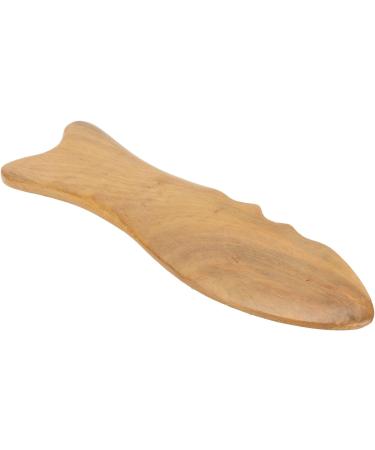 Verdant Touch Wood Gua Sha Board - Fish Form Universal Massage Tool for Face & Body | Premium Wooden Scraping Massage Device - Buy Online on GoSupps.com