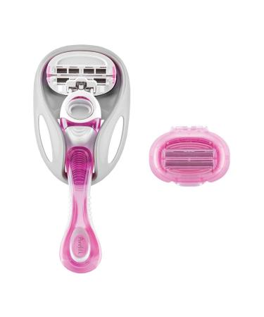 Pure Silk Contour 6 Women's Razor & 10 Ct Refill Set - Premium Quality for Smooth Shaving | International Shipping Available - Buy Online on GoSupps.com