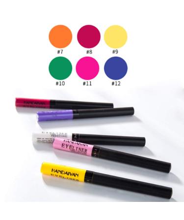 6 Matte Colorful Liquid Eyeliner Set - Long Lasting, Waterproof & Smudgeproof - Buy Online on GoSupps.com
