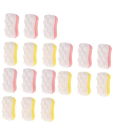 FOMIYES 18 Pcs Bath Sponge Foot Scrub Bath foaming Body Scrub Shower Sponge exfoliating sponges for Cleaning Bath exfoliating Scrubber Shower loofah Pouf Shower Sponge Ball Makeup Remover