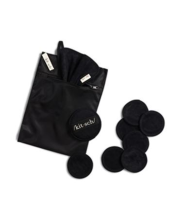 Kitsch Ultimate Cleansing Kit: Cotton Face Pads, Washable Rounds, Exfoliator Sponge, Face Towel - Reusable Makeup Remover Pads, Organic Cotton - Holiday Gift - Buy Online on GoSupps.com