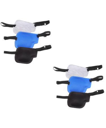 NOLITOY 6 Pcs Single Eye Mask Weak Eye Patches Portable Eye Protector Eyepatch for Lazy Eye Daily Supply Assorted Color 2x2pcs 10X7CMx2pcs