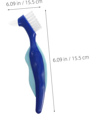 Collbath 4-Piece Prosthesis Toothbrush Set - Double-Sided Travel Brush for Dentures & Oral Care - Buy Online on GoSupps.com