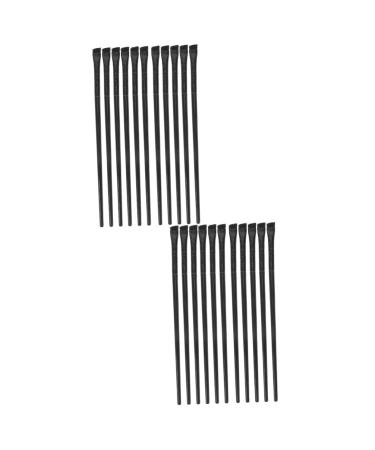 Baluue 24 Pcs Eyeliner Brush Eye Shadow Brush Eye Pencil Brush Eye Makeup Tool Makeup Eyeshadow Black