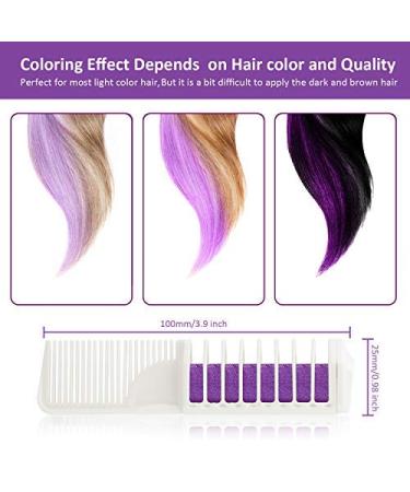 8-Piece Temporary Hair Color Chalk Comb Set for Kids | Instant Hair Dye for Parties & Cosplay - Includes Gloves & Scarf - Buy Online on GoSupps.com
