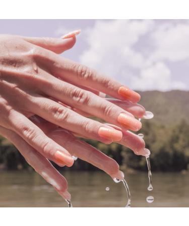 DANNI & TONI Rosy Glow Semi-Cured Gel Nail Wraps - 28 Sparkling Orange Salon-Quality Stickers Set - Buy Online on GoSupps.com