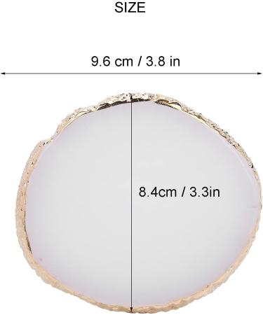  OKAT Manicure Palette Nail Polish Pigment Mixing Plate Comfortable Texture for Nail Art Display Stand for Photo Props (White) - Buy Online on GoSupps.com