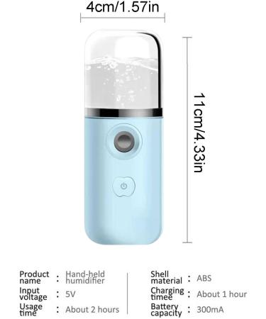 Nano Mister for Lash Extensions - Hydrating Handy Handheld Nano Facial Mist Sprayer Face Facial Sprayer for Skin Care Refreshing Revitalizing & Soothing - Face Steamer for Daily Use Blue - Buy Online on GoSupps.com
