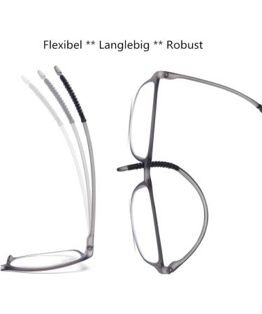 DOOViC Blue Light Filter Computer Reading Glasses for Unisex TR259-C | Available in 9 Colors | Blue+Grey 2.0x Magnification - Buy Online on GoSupps.com