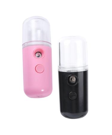 LIFKOME 2pcs Water Sprayer Nano Mist Sprayer Facial Humidifier Face Steamer Beauty Moisturizing Effect
