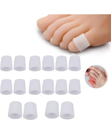 8 Pairs Silicone Toe Cuffs & Caps for Men & Women | Relief for Bubbles Hammer Toe & Ingrown Nails - Buy Online on GoSupps.com