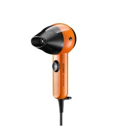 Hair Dryer 800W Hair Dryer for Home with Collector Nozzle Configurations Heat Portable Hair Dryer for Bedroom and Student Travel/Orange (Orange)