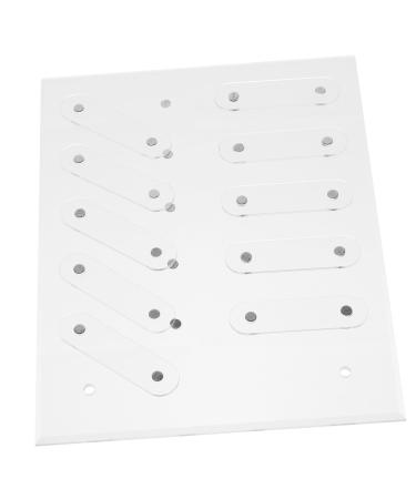 Beavorty 1 Set nail display board nail sample chart board false tip display stand nail art practice tool nail art display rack nail color display DIY Nail piece Acrylic Work nail polish 20x16cm Transparent 1
