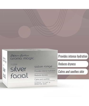 Aroma Magic Silver Facial Kit - 7 Steps Hydrating Skincare Set for Dry & Sensitive Skin | Multi-Use Facial Care for Radiant Glow - Buy Online on GoSupps.com