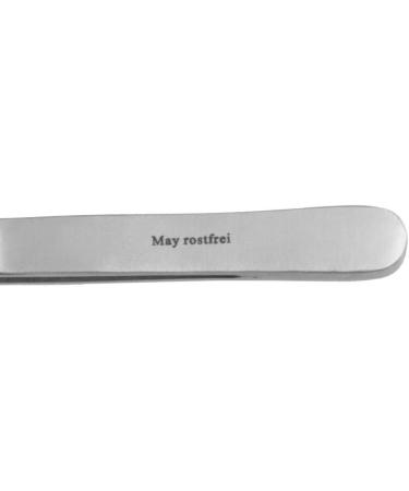May Tweezers - 20 cm Straight Serrated Stainless Steel - Anti-Magnetic - Perfect for Precision Handling - Buy Online on GoSupps.com