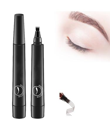 2024 New Magic Eyebrow Pencil Magic Eyebrow Pencil 3d Waterproof Upgraded Magic Eyebrow Pencil Waterproof Microblading Eyebrow Pen Eyebrow Contouring Pen Waterproof. (natural black)