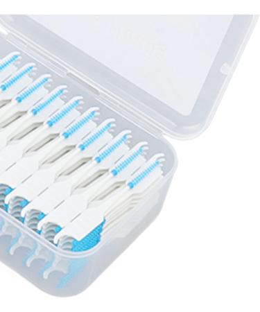 TOPINCN 200Pcs Interdental Brush Set - Professional Toothpick Flossing Tool with Portable Case (Blue) - Ideal for Tight Spaces Perfect for Travel - Buy Online on GoSupps.com