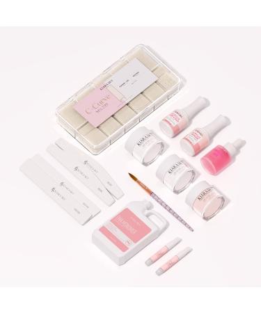 Kiara Sky 14 Piece Acrylic Nail Starter Kit - Includes EMA Monomer Top Coat & Primer for Perfect Nails | International Shipping Available - Buy Online on GoSupps.com