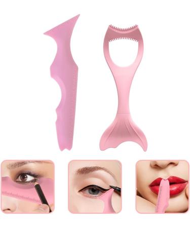 minkissy 8pi ces Pochoirs Silicone Pour Eyeliner Outil De Maquillage Pratique Pour D butantes Et Professionnelles Guide De Fard Paupi res Et Application De Mascara Facile Nettoyer 15x5.7cmx4pcs Rosex4pcs - Buy Online on GoSupps.com