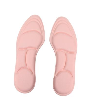 FRCOLOR Absorption Pad Arch Support Shoe Insert Breathable Shoe Insert Insoles for Plantar Plantar Insoles Absorption Insoles Shoe Inserts Can Be Cut Sponge Pink Medium