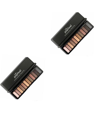 PLAFOPE 2pcs 12 Eyeshadow Pallet Eye Shadow Palettes Makeup Palette Eyeshadow Powder - Buy Online on GoSupps.com