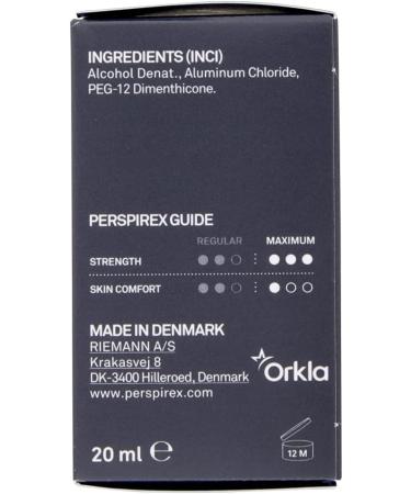 PERSPIREX Men's Maximum Strength Antiperspirant Roll-On - 5 Days Freshness & Sweat Protection 20ml - Buy Online on GoSupps.com