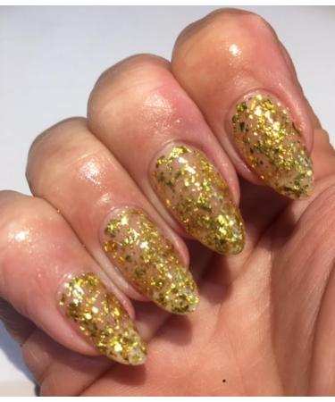 Bluesky Brilliant Gold Yellow Glitter Nail Gel Polish UV LED Soak Off 10ml - Buy Online on GoSupps.com