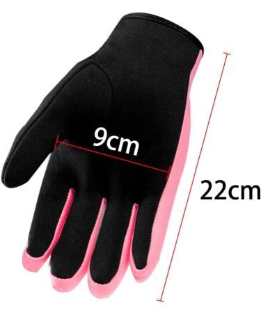 1.5mm Neoprene Wetsuit Gloves for Women | Anti-Slip Diving & Surfing Gloves - Pink | Ideal for Scuba, Snorkeling, Swimming, Kayaking | Adult & Junior Sizes - Buy Online on GoSupps.com
