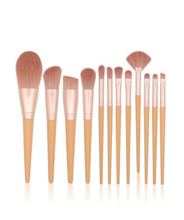 DFHBFG 12 Makeup Brush Set Full Set Of Loose Powder Blush Eyeshadow Brush Beauty Tools