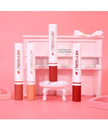 4pcs/set Cigarette Shape Lipstick Set Matte Long Lasting No Fading Lip Makeup Cosmetic Lips Fuller Makeup Set Kit Long Lasting Waterproof - Buy Online on GoSupps.com