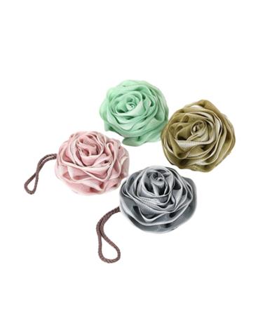 Healeved 4pcs Bath Flower Bath Skin Scrubber Reliable Bath Cleaning Ball Bath Exfoliating Ball Bath Skin Cleaning Ball Body Skin Cleaning Tool Comfortable Bathing Ball Home Use Bath Ball