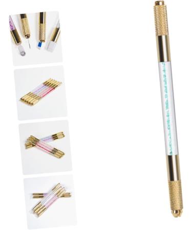Angoily Embroidery Pencil Eyebrow Pencil Makeup Pen Double Head 1 count (Pack of 1) Blue - Buy Online on GoSupps.com