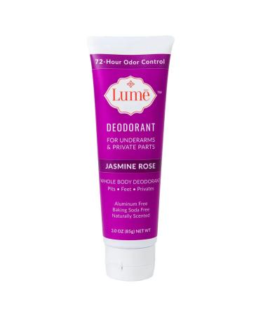 Lume Natural Deodorant - Underarms and Private Parts - Aluminum Free,  Baking Soda Free, Hypoallergenic, and Safe For Sensitive Skin - 3oz Tube  Two-Pack (Clean Tangerine)