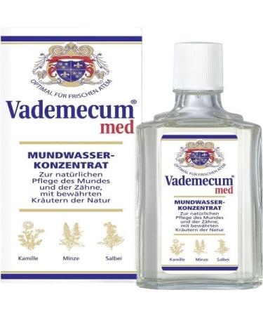 VADEMECUM MED Natural Mouthwash Concentrate 75ml - Refreshing Oral Care for Healthy Teeth & Gums | Fast International Shipping - Buy Online on GoSupps.com
