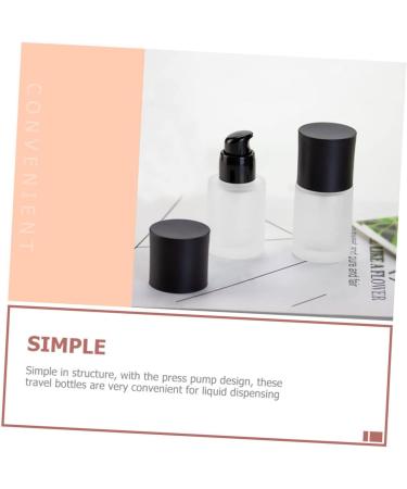 FOMIYES 6 Pcs Liquid Foundation Press Bottle Travel Pump Bottle Glass Terrarium Refillable Lotion Bottle As Shownx3pcs 8.5x3.9cmx3pcs - Buy Online on GoSupps.com