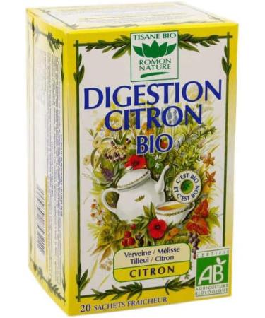  ROMON NATURE Digestion Organic Lemon Box of 20 Dosage Sachets - Buy Online on GoSupps.com