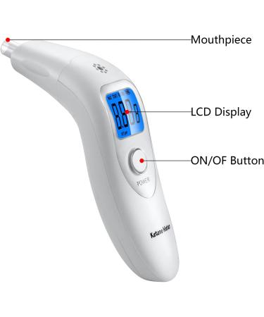 Portable Ketone Breath Meter - Ketosis Analyzer for Accurate Ketosis Testing in White - Buy Online on GoSupps.com